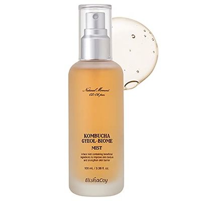 Elishacoy, Kombucha Gyeol-Biome - Korean Face Mist Toner, Hydrating Spray - Skin Moisturizing &amp; Smoothing for Facial Mist, Face Spray, Preppy Skin Care - Vegan Formula (100ml/ 3.38 fl.oz.)