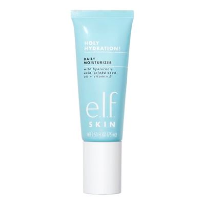 e.l.f. SKIN Holy Hydration! Daily Hydration Moisturizer, Ultra-Hydrating Formula, Infused with Aloe, Jojoba Oil &amp; Shea Butter, Vegan &amp; Cruelty-Free, 2.53 Fl Oz
