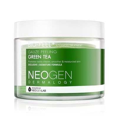 DERMALOGY by NEOGENLAB Bio-Peel Gauze Peeling Pads (Green Tea, 30 pads) - Exfoliating &amp; Hydrating &amp; Soothing Peeling Pad with PHA &amp; Green Tea &amp; Centella Asiatica - Korean Skin Care