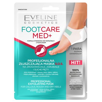 Eveline Cosmetics FOOT CARE MED+ PROFESSIONAL EXFOLIATING MASK