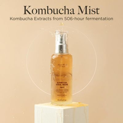 Elishacoy, Kombucha Gyeol-Biome - Korean Face Mist Toner, Hydrating Spray - Skin Moisturizing &amp; Smoothing for Facial Mist, Face Spray, Preppy Skin Care - Vegan Formula (100ml/ 3.38 fl.oz.)