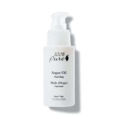 100% PURE Argan Oil, Cold-Pressed, Natural Moisturizer for Skin, Hair &amp; Nails, Facial Serum, Hair Detangler, Cuticle Oil, Makeup Remover - 1.52 Fl Oz