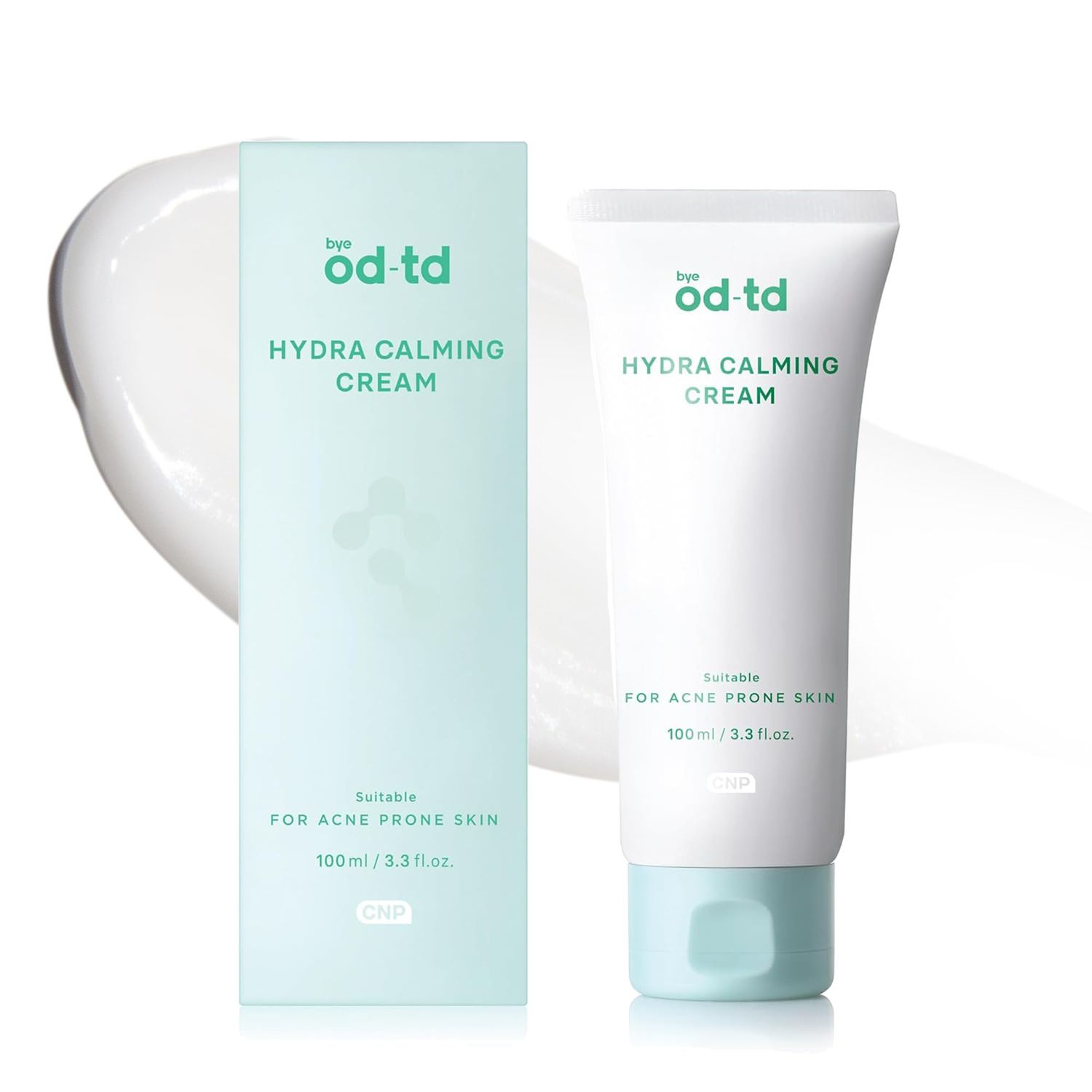 bye od-td Hydra Calming Cream (3.3fl oz) - Gentle Formula, Long Lasting Deep Hydration &amp; Moisturizing Gel for Dry Skin, Barrier Repair, Korean Skin Care. Panthenol, CICA
