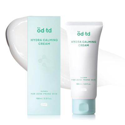 bye od-td Hydra Calming Cream (3.3fl oz) - Gentle Formula, Long Lasting Deep Hydration &amp; Moisturizing Gel for Dry Skin, Barrier Repair, Korean Skin Care. Panthenol, CICA