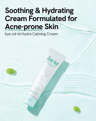 bye od-td Hydra Calming Cream (3.3fl oz) - Gentle Formula, Long Lasting Deep Hydration & Moisturizing Gel for Dry Skin, Barrier Repair, Korean Skin Care. Panthenol, CICA