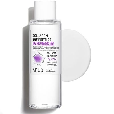 APLB Collagen EGF Peptide Facial Toner | Collagen PEPT CEN 19.8% 5.41 FL.OZ/Korean Skincare, Elasticity Care, Replenishing Moisture, Revitalize for Gentle and Improve Skin Texture