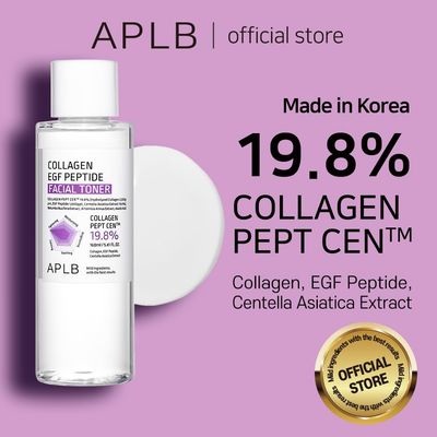 APLB Collagen EGF Peptide Facial Toner | Collagen PEPT CEN 19.8% 5.41 FL.OZ/Korean Skincare, Elasticity Care, Replenishing Moisture, Revitalize for Gentle and Improve Skin Texture