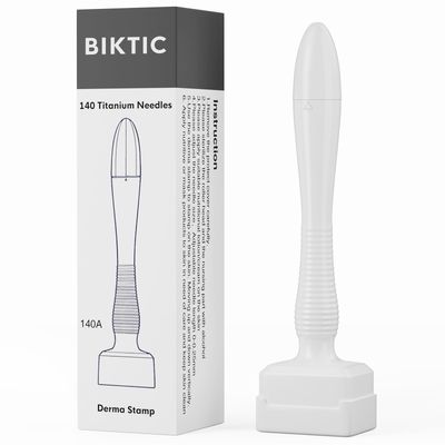 140 Titanium Derma Stamp,Microneedle Stamp 0.25 mm, Microneedling Roller for Men and Women Home Use