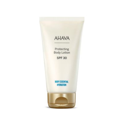 AHAVA. Protecting Body Lotion SPF30 - Ideal body lotion for sun exposure, lightweight, saturated &amp; providing Broad Spectrum high UVAB protection, Anti-Aging (antioxidant), with Osmoter, 5.1 Fl.Oz