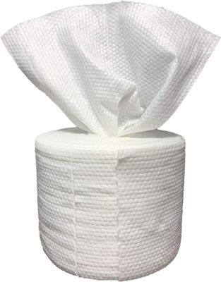 2 Roll 100% Natural Fiber Cloths - Wet or Dry Disposable Clean Face Towel - Makeup Remover - Clean Facial Soft Pads For Sensitive Skin - Water Wipes - Large Volume Cosmetic Pads - 80Pcs/Roll
