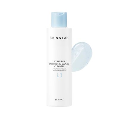 [SKIN&amp;LAB] Hybarrier Hyaluronic Capsule Cleanser| Daily Gel Cleanser Infused with Hyaluronic Capsule and Hyaldeca Complex | For All Skin Types | 6.76 fl.oz
