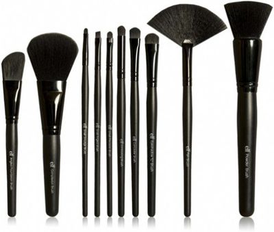 e.l.f. 19-Piece Makeup Brush Set &amp; Roll, 19 Makeup Brushes For All Your Needs From Foundation To Eyeshadow, Made With Synthetic, Cruelty-free Bristles