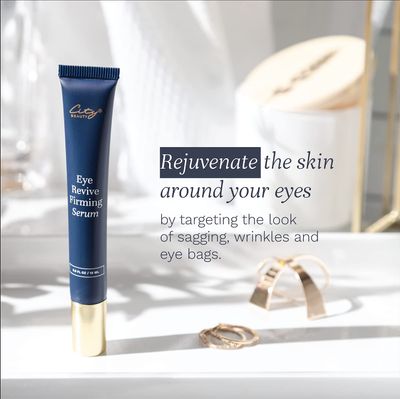 City Beauty Eye Revive Firming Serum - Anti-Aging Eye Treatment - Firm, Tighten, &amp; Hydrate - Natural Solution For Sagging Skin &amp; Under-Eye Wrinkles - Cruelty-Free Skin Care