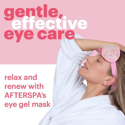 Eye Gel Mask by Afterspa, Preppy Skincare, Spa Self Care Gifts for Women, Facial Skin Care Products, Vegan and Cruelty Free
