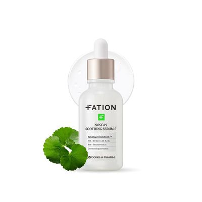 FATION NOSCA9 Trouble Serum S | Hydrating cica kbeauty Serum for Face w/Centella Asiatica, Panthenol &amp; Apple Extract | Calming Facial Madecassoside Serum Korean Skin Care (Pack of 1, 1.01 Fl Oz)
