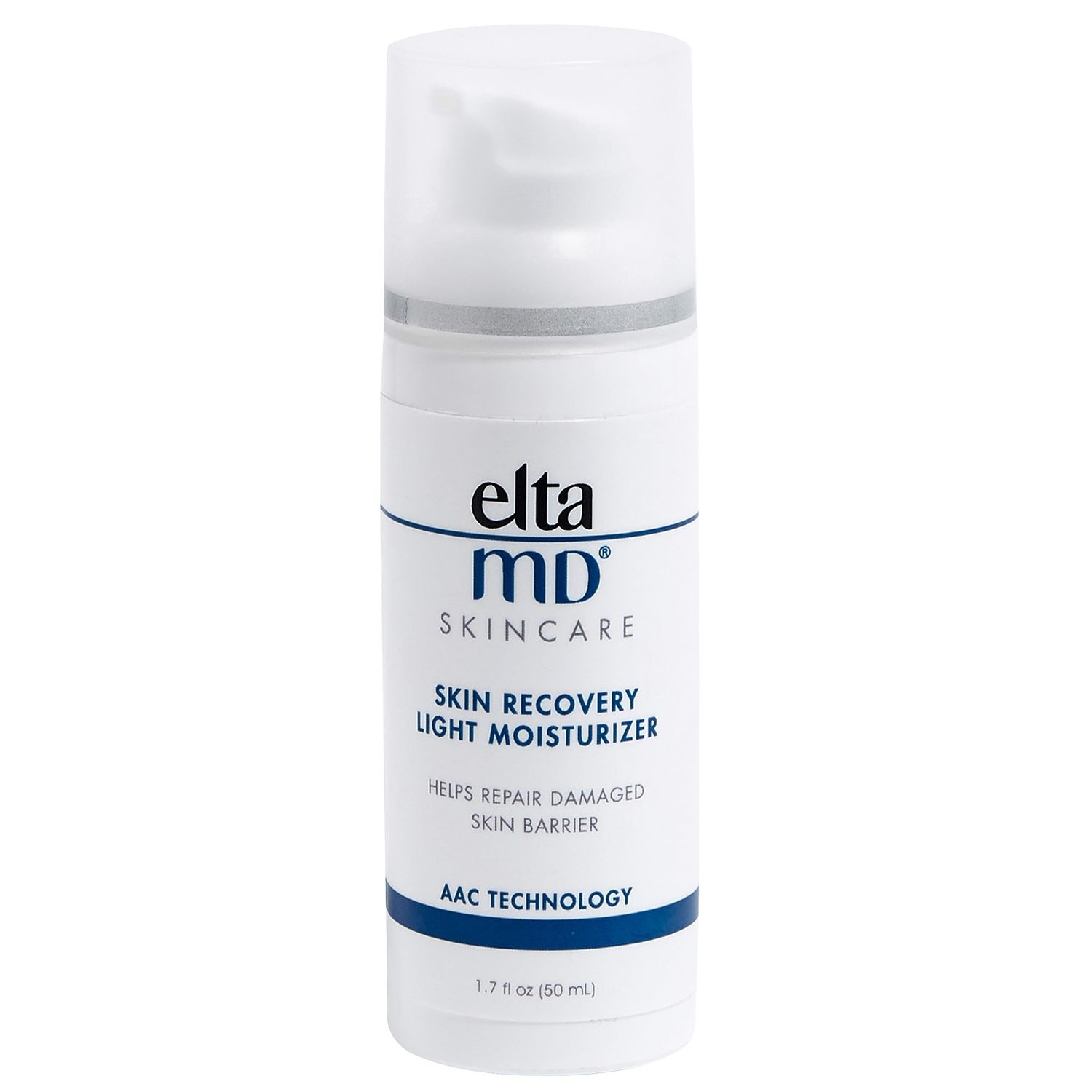 EltaMD Recovery Light Face Moisturizer for Dry Skin, Oil Free Moisturizer for Face and Acne Prone Skin Care, 1.7 oz Pump