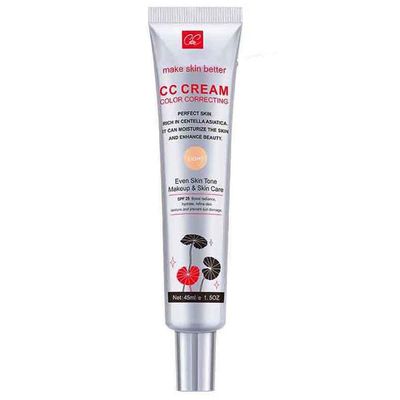 Color Correcting CC Cream with SPF 25, Coverage Lightweight Foundation, Hydrating Serum, Even Skin Tone Makeup and Skin Care, Boost Radiance, Refine Skin Texture, Avoid Sun Damage (LightLight, 1PCS)
