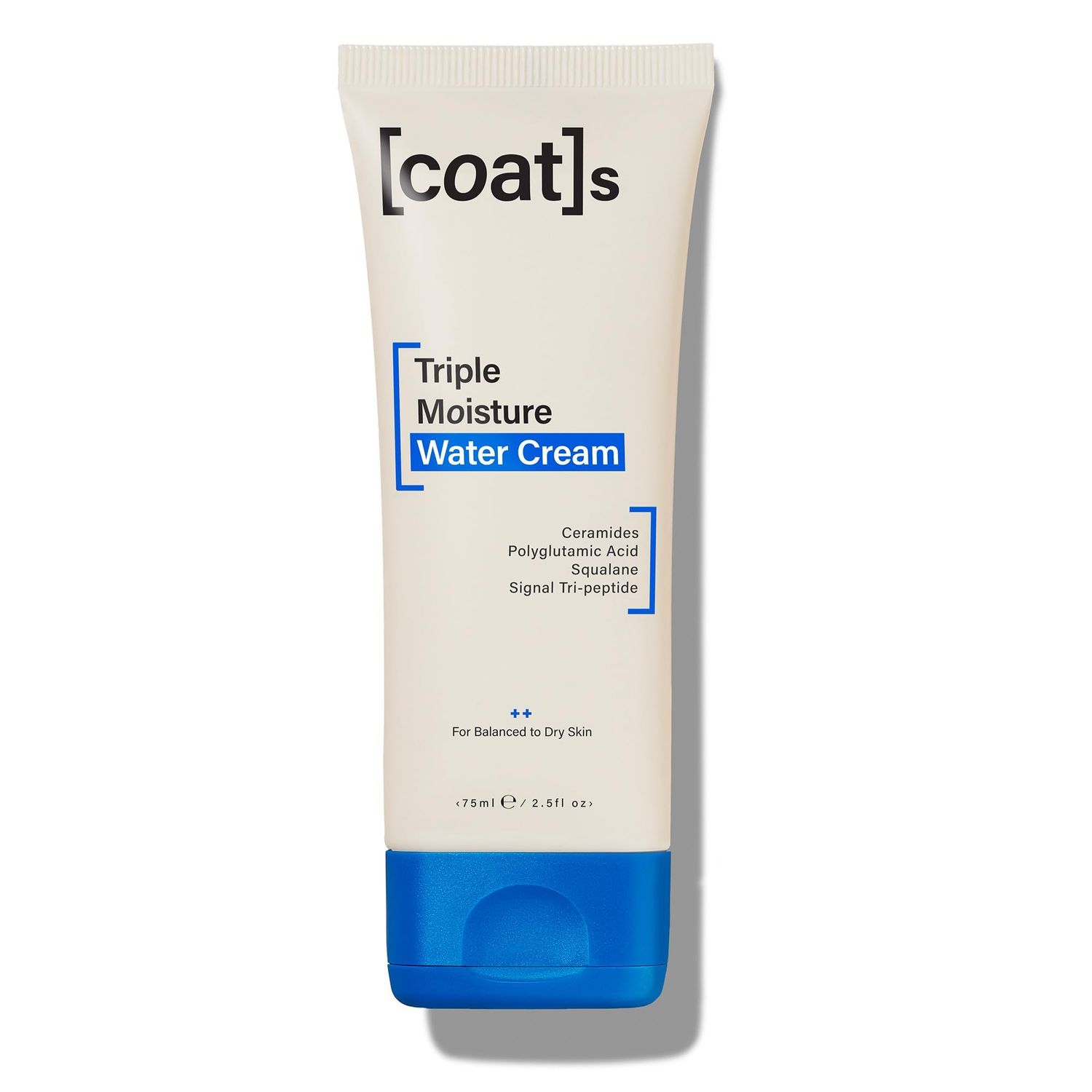 COATS Triple Moisture Water Cream - Lightweight, Oil-Free Face Moisturizer - Protects the Skin Barrier for Long-Lasting Hydration - Dermatologically Approved, Designed for Teens + Young Skin - 2.5 oz