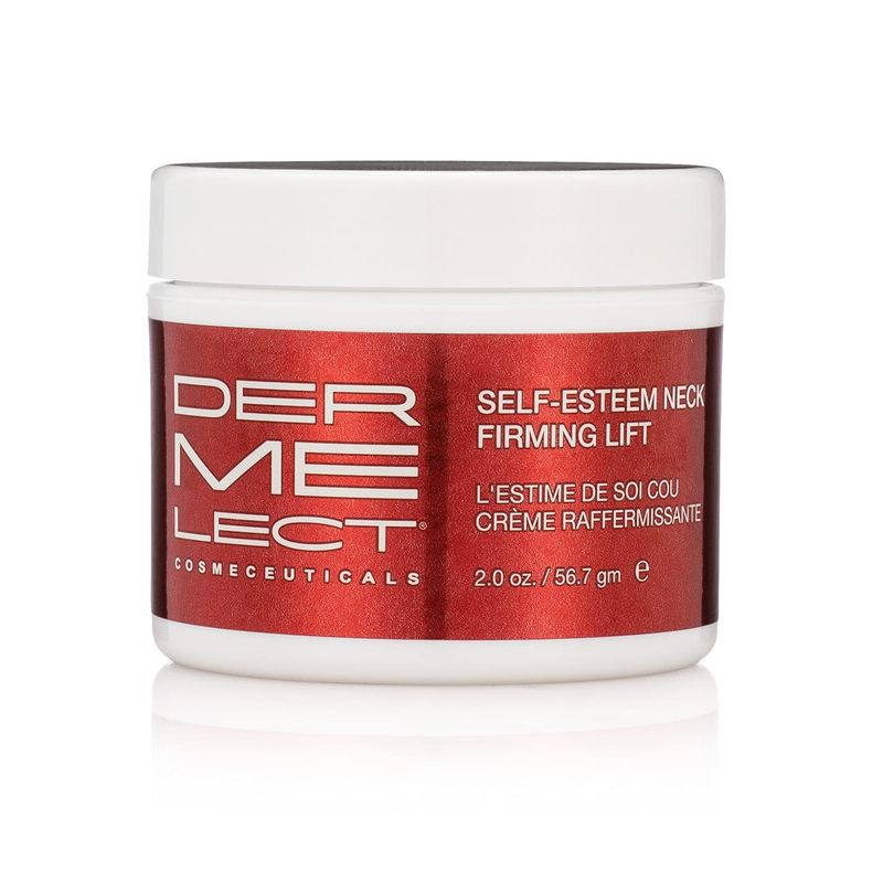Dermelect Self-Esteem Neck Firming Lift - for Neck and Dcollet, Anti Aging Cream with AHA, BHA, Avocado Oil, Squalene Toning, Hydrating &amp; Firming Treatment for Sagging Skin, Tech Neck 2 oz.