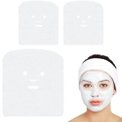 Gauze Face Mask 300 Pack - Extra-Large High Frequency Soft White Net Pads for Skin Care, Beauty Salons, Home Facial &amp; Spa DIY - Precut Gauze Sheets for Women &amp; Girls (10.8 x 11.8 Inches)