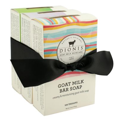 Dionis Goat Milk Skincare Bar Hand Soap, Shea Butter &amp; Olive Oil Nourish, Moisturize, &amp; Restore, For All Skin Types, Non Greasy, No Residue, Fresh &amp; Floral Scents, Bundle Of 3 Moisturizing Bars