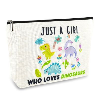 Dinosaur Makeup Bags for Women, Cute Dinosaur Gifts for Girls, Small Travel Cosmetic Bag Zipper Pouch for Teens Daughter Sister, Funny Dinosaur Lovers Stuff Birthday Christmas Decorations for Mom