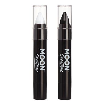 Face Paint Stick / Body Crayon Monochrome Set makeup for the Face &amp; Body by Moon Creations - 0.12oz