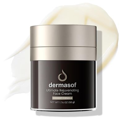 Dermasof Ultimate Rejuvenating Moisturizer Face Cream,Containing Vitamin C,Hyaluronic Acid and Niacinamide,with Anti Aging,Antioxidation,Repair,Firming,Moisturizing and Brightening Effects;1.76 OZ