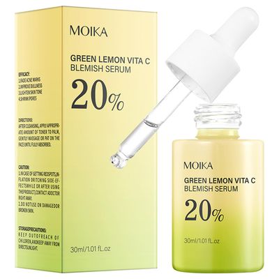 Green Lemon Vitamin C Facial Serum,Hydrating and Firmming,Reduce Wrinkles,SkinTightening Smooths Skin,For All Skin Types,Vegan(1 fl oz)