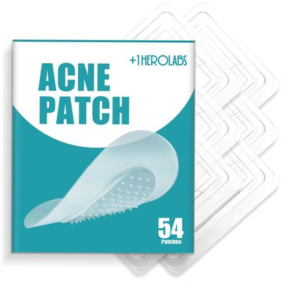 +1HEROLABS Microdart Acne Patch (54 Patches), Hydrocolloid Pimple Patches, Zit Patches, Pimple Patches for Face Salicylic Acid, Blemish Patches for Early Stage Deep Pimples (54 Count (Pack of 1))