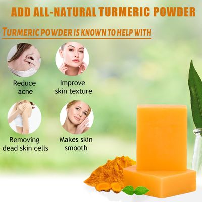 3 Pack Turmeric Soap Bar for Face & Body Cleanser, All Natural Turmeric Soap, Organic Handmade Tumeric Soap Bar, Gentle Turmeric Face Soap, Smooth Skin and Moisturizing - for All Skin Types, 3.53oz