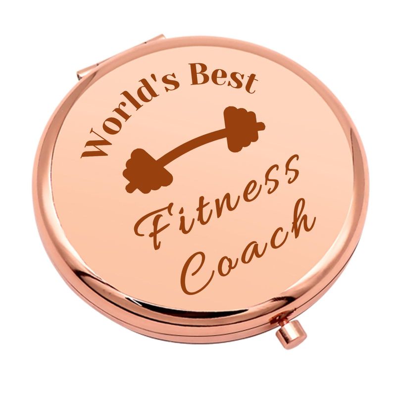 Fitness Instructor Gift Thank You Gift Compact Makeup Mirror Fitness Coach Gifts Trainer Gift Fitness Lover Gift Gym Gift Workout Coach Appreciation Gifts Pocket Makeup Mirrors Retirement Gift