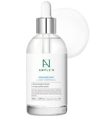 AMPLE:N Hyaluron Shot Light Serum - Hyaluronic Acid Moisturizing Serum - Hydrate Oily and Combination Skin and Restore Vitality - Plumping, Refreshing, Anti Aging Serum, 3.38 fl.oz.