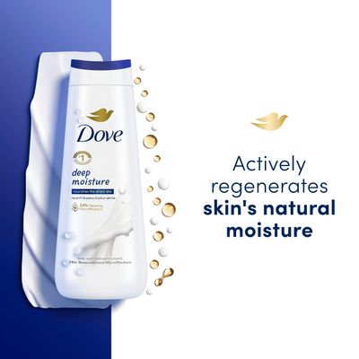 Dove Body Wash Deep Moisture, Sensitive Skin, Cucumber and Green Tea, and Shea Butter &amp; Vanilla Collection 4 Count Skin Cleanser with 24hr Renewing MicroMoisture 20 oz
