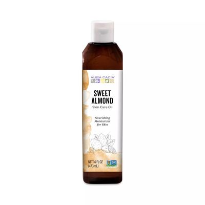 Aura Cacia Sweet Almond Skin Care Oil, 16-Ounce, Natural Source of Skin-Nourishing Fatty Acids &amp; Lipids, No Paraben