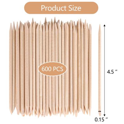 600Pcs Eyebrow Wooden Wax Sticks Lip Nose Small Waxing Applicator Sticks, Wax Spatulas for Hair Removal and Smooth Skin Use