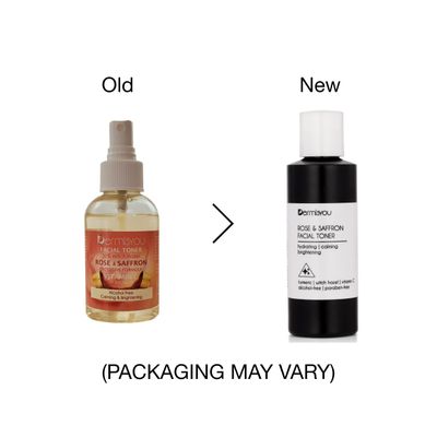 Facial Toner with Rose, Saffron, Witch Hazel - Loaded with Vitamin C, Turmeric, &amp; Rose Water, Alcohol Free Exclusive Formula, Skin Facial Toner - 4 oz