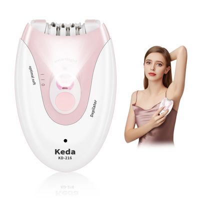 Epilator, Smooth Skin Epilator for Women Face, 2 Speeds Epilators Hair Removal for Women with LED Light, Facial Epilator for Women Cordless Face Epilator for Women, Epilator for Women Legs/Arms/Bikini