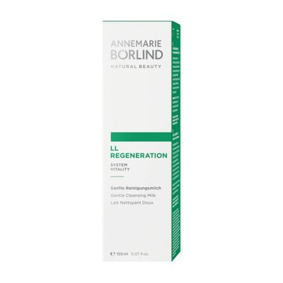 ANNEMARIE BRLIND - LL REGENERATION Cleansing Milk - Sustainably Sourced Natural 2in1 Facial Cleanser & Make-up Remover to remove Impurities on Skin - Step 1 of 5 - 5 Oz