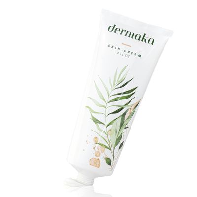Dermaka Skin Cream 4 oz. All-Natural Skin Cream- Formulated by a surgeon to aide in healing damaged skin. Moisturizing Lotion helps issues that may cause skin irritation.