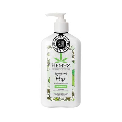 Hempz Body Lotion - Honeysweet Pear Limited Edition Daily Moisturizing Cream, Shea Butter, Agave, Pear Fruit Hand and Body Moisturizer - Skin Care Products, Hemp Seed Oil - 17 Fl Oz