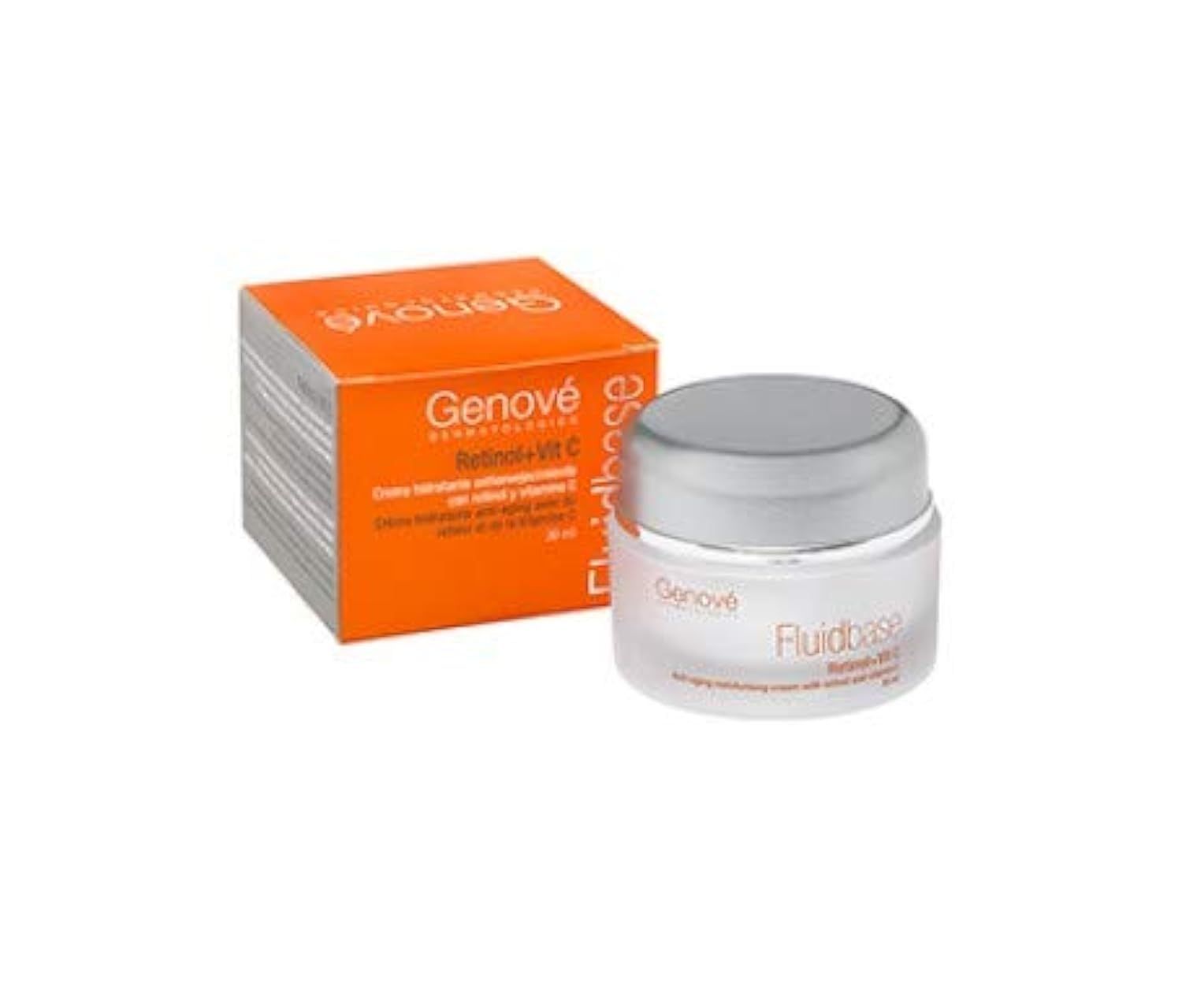 GENOV Fluidbase Retinol 30ml - Face Care - Skin Care - Deeply Moisturizes - Minimizes Fine Wrinkles - Anti-Aging Moisturizing Treatment - For All Skin Types - Collagen - Hyaluronic Acid