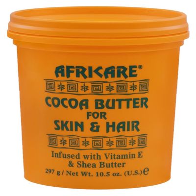 Africare Cocoa Butter 10.5 Oz - for Skin and Hair - Enriched With Vitamin E and Shea Butter