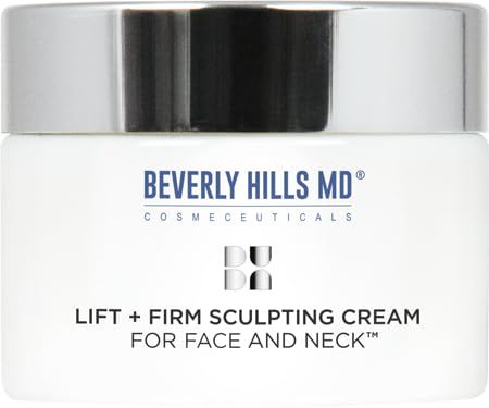 Beverly Hills MD Lift &amp; Firm Sculpting Cream- Tighten &amp; Tone Skin, Anti-Aging Lotion for Smooth, Moisturized Complexion- Lift and Smooth Face, Neck, Dcollet w/Silk Peptides, + Aloe Vera, Vitamin E