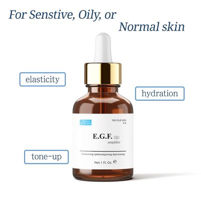 EGF Serum (10 ppm) 1 Fl. Oz. 30ml Epidermal Growth Factor, face serum, cosmetic ingredients for skin serum korean egf growth factor egf ample after microneedling