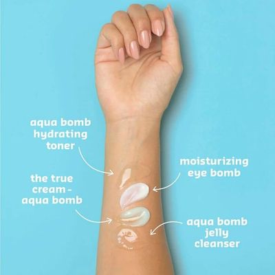 belif Aqua Bomb Dive Into Hydration Set | Korean Skin Care | Korean Moisturizer | Makeup Remover | Korean Toner | Eye Cream | Value Set | Gift Set | Aqua Bomb, Cleansing Balm, Hydrating Toner,Eye Bomb