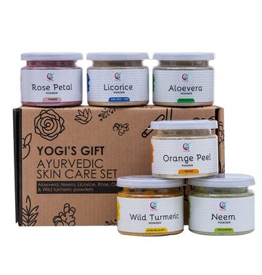 Ayurvedic Skin Care Sampler | Six Powders in One Pack | Aloe Vera Powder, Rose Powder, Wild Turmeric Powder, Licorice Powder, Neem Powder &amp; Orange Peel Powders 1oz Each | Soap Making Ingredient