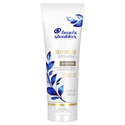 Head &amp; Shoulders Supreme, Exfoliating Scalp Scrub Treatment, with Argan Oil and Vitamin E, 3.3 Fl Oz