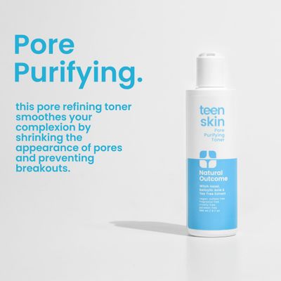Acne Clarifying Face Toner for Teens by Natural Outcome Skin Care - Salicylic Acid Facial Astringent to Clear Acne &amp; Purify Pores - Fragrance Free, Alcohol Free 6.7 oz