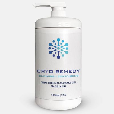 Cryo Preparation Conductive Gel with Hyaluronic Acid for use with RF Facial Firming, Cryo Laser Hair Removal, Reducing Cellulite, Toning and Slimming Machines - 32 Oz 1000 ml